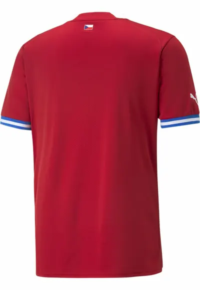 Republica Cehă Home 22/23 Replica Tricou Masculin PUMA Chili Pepper Red