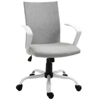 Vinsetto Scaun Rotativ de Birou, Înălțime Ajustabilă, Gri, 61x61x89-99 cm, Design Contemporan | Aosom Romania