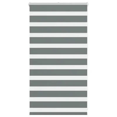 Gossi jaluzea tip zebra gri inchis latime tesatura 80,9 cm poliester