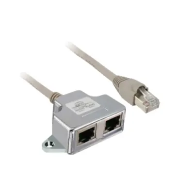 Modbus “T” TapOff, 1XRJ45 Tata si 2XRJ45 Mama, Cablu 0.3M
