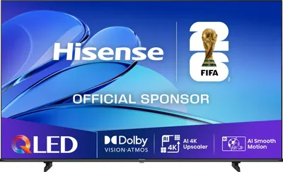 Televizor smart Hisense - 75E7Q, 75'', QLED, 4K UHD, HDR10+, Dolby Vision-Atmos, 2x15W, negru