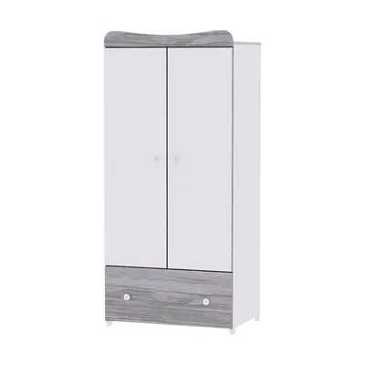 Dulap garderoba cu 2 usi Exclusive White Artwood 80x57x178 cm