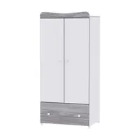 Dulap garderoba cu 2 usi Exclusive White Artwood 80x57x178 cm