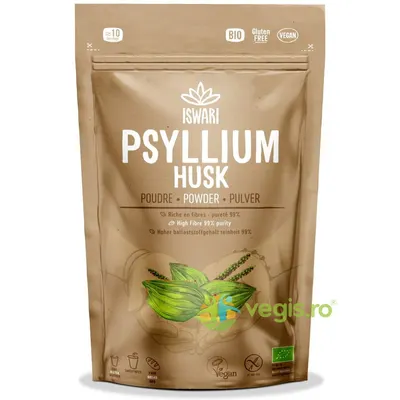 Psyllium Pulbere fara Gluten Ecologica/Bio 125g