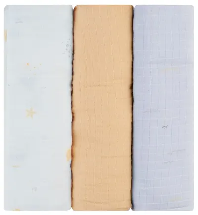 Prosoape de muselină KikkaBoo - Seally Me, 100 х 100 cm, 3 buc