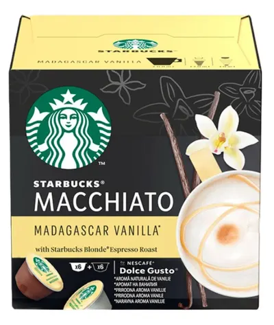 Capsule de cafea STARBUCKS - Madagascar Vanilla Macchiato, 6 băuturi