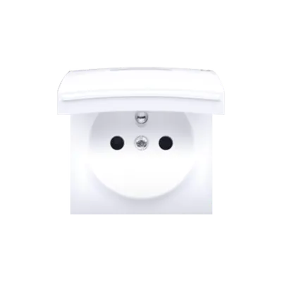 Carcasa pentru priza simpla- IP44 cu capac in aceeasi culoare ca si carcasa, alb