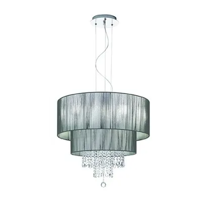Lustra Opera, 6 becuri, dulie E27, D:710 mm, H:680/1200 mm, Negru