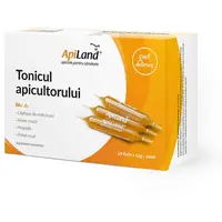 Tonicul Apicultorului - Laptisor de Matca Pur, Miere, Propolis si Polen 20 fiole x 10ml