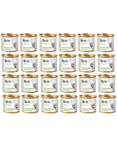 BRIT Veterinary Diet Diabetes Lamb&amp;Pea pentru pisici cu diabet 24x200 g hrana dietetica