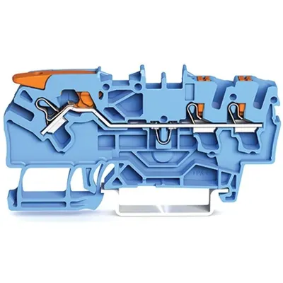 Clema sir Wago 2102-5304, 3 conexiuni, 2.5mm, albastru, TopJobs Clamp