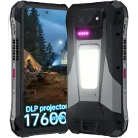 Telefon Unihertz TANK X, 5G, Dual SIM, 6.78 120Hz, Dimensity 8200, 16GB RAM, 512GB, NFC, Video Proiector 220Lm FHD+, Telemetru Laser 4m, 17600mAh, Android 15