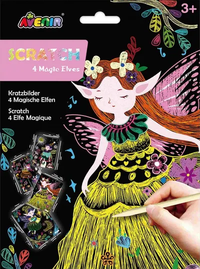 Scratch desene Avenir - Elf, 4 desene