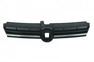 Grila radiator closed; cu dungi crom, negru potrivit VW GOLF VII 03.17-12.20
