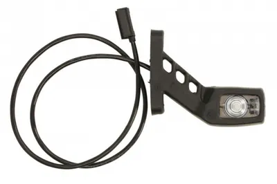 Lumina clarificare stanga, portocaliu rosu alb, LED, suprafata, lungime cablu 1000mm, pe bratul mediu-lung, 12 24V (cu clema pentru fir plat, conector: CLICK-IN JAEGER, IP66)