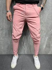 Pantaloni Slim Fit Pink Bgas643(2020) (mărime: 36)