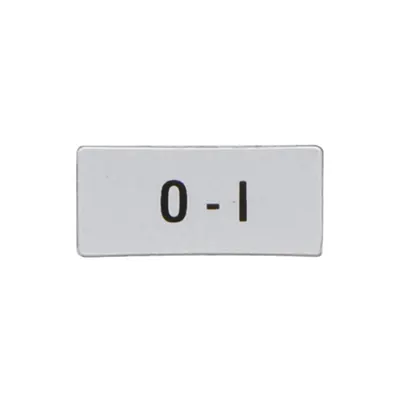 Eticheta cu Text pentru Lpx Au100 Legend Holder, International Labels For Selector Switches, 0 - I