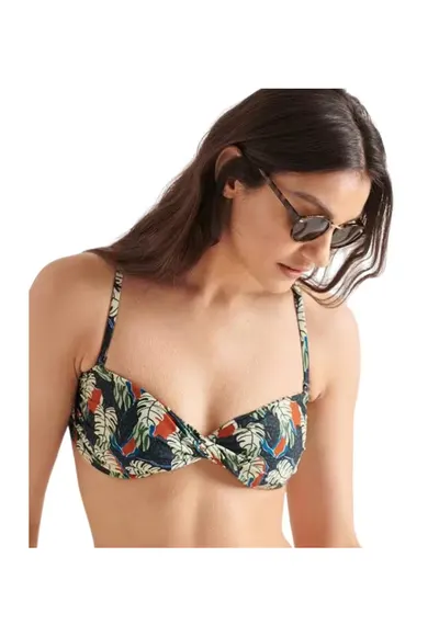 Sutien de baie cu model tropical