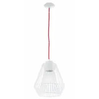 Lampa suspendata Piastre alba,1x7w,cablu rosu