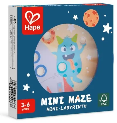 Labirint din lemn Hape - Mini Maze, asortiment