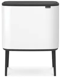 Coș de gunoi Brabantia - Bo Touch, 11 + 23 l, White