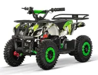 ATV electric pentru copii NITRO Torino Quad 1000W 36V 12Ah, Snowy tyres, grafiti green