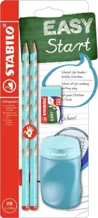 Set de creioane Stabilo EASYgraph S - 2 buc cu ascuțitoare și radieră