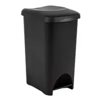 Coș cu pedală din plastic negru 40 l - Addis