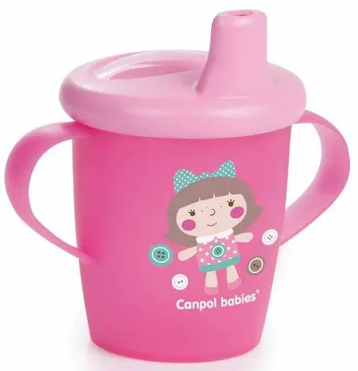 Cana antivarsare cu cioc tare Canpol - Toys, roz