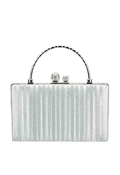 Geanta argintie - clutch cu maner BME-622 05 15265 - Argintiu