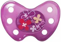 Baby Nova Suzeta Dentistar din silicon, marimea 3, flori