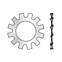 Saiba Elastica Dinti Exteriori Forma A 6797 Otel Zincat-10.5
