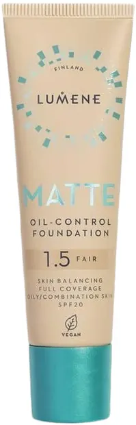 Lumene Fond de ten de lunga durata Matte Oil Control, 1.5 Fair, SPF20, 30 ml