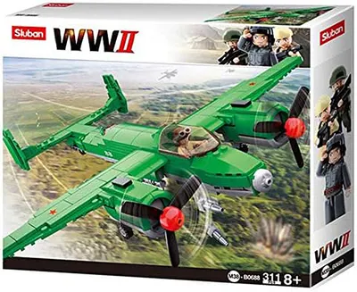 Constructor Sluban WWII - Bombardier aliat, 311 piese
