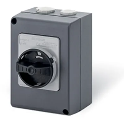 Intrerupator separatorn32A 3P+SN IP66 105x150x82mm Y1 IK10 GENERAL GREY/BLACK SN (SOLID NEUTRAL)