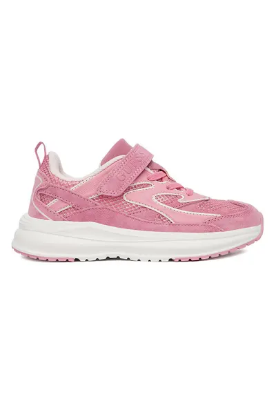 Pantofi sport copii - piele naturala - roz - velcro