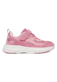 Pantofi sport copii - piele naturala - roz - velcro