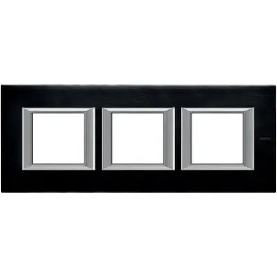 Rama dreptunghiulara Axolute aluminiu lucios 2+2+2 module orizontale - Antracit
