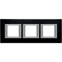 Rama dreptunghiulara Axolute aluminiu lucios 2+2+2 module orizontale - Antracit