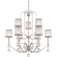 Corp de iluminat suspendat, lustra Whitney 9 Light Two Tier Chandelier
