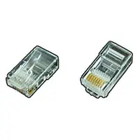 Conector tata RJ45 UTP 8P8C pentru cablu plat