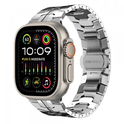Curea Techsuit W063 pentru Apple Watch 49mm / 46mm / 45mm / 44mm / 42mm Series, Argintie