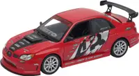 Mașină metalică Welly - Subaru Impreza APR Performance, rosie, 1:24