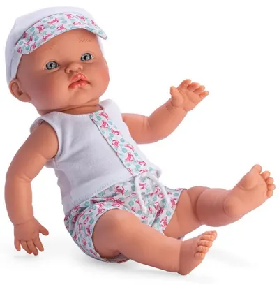 Papusa Asi - Bebe Alex, cu toaleta de plaja, baiat, 36 cm