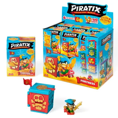 Figurina surpriza cu fortareata Piratix