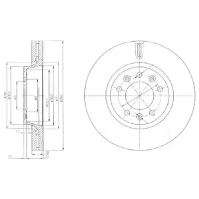 Disc frana DELPHI BG4084
