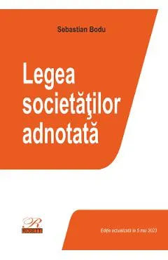 Legea societatilor adnotata Act.5 mai 2023
