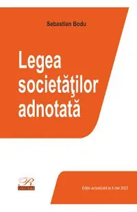 Legea societatilor adnotata Act.5 mai 2023