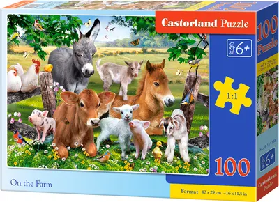 Puzzle Castorland din 100 de piese - La ferma