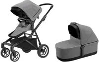Cărucior combinat 2 în 1 Thule - Sleek, Grey Melange